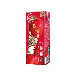 【生活】平安100%蘋果汁200mlx2箱(共48入 TQF微笑標章)