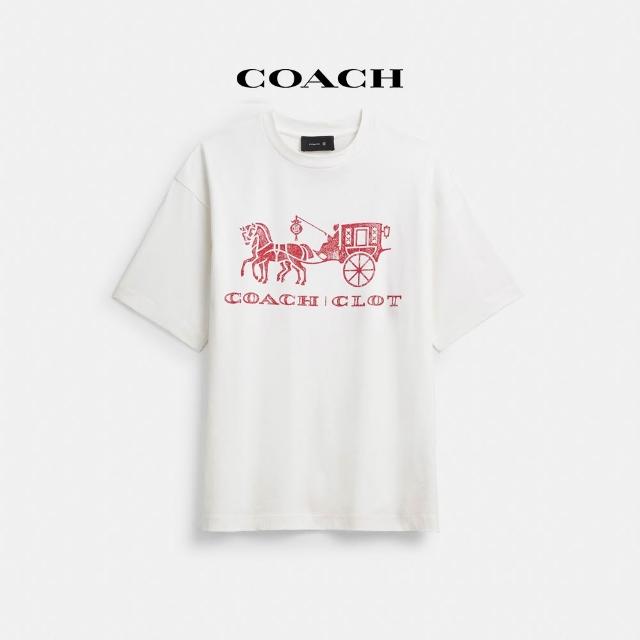 【COACH】蔻馳官方直營 COACH CLOT馬車圖案休閒T恤-2色任選(CDD83)
