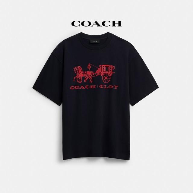 【COACH】蔻馳官方直營 COACH CLOT馬車圖案休閒T恤-2色任選(CDD83)
