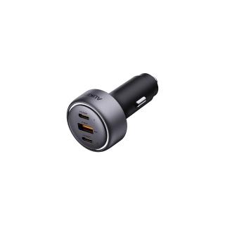 【AUKEY】三孔165W PD快充車用充電器/點菸器 CC-P4(三孔輸出 十倍快充)