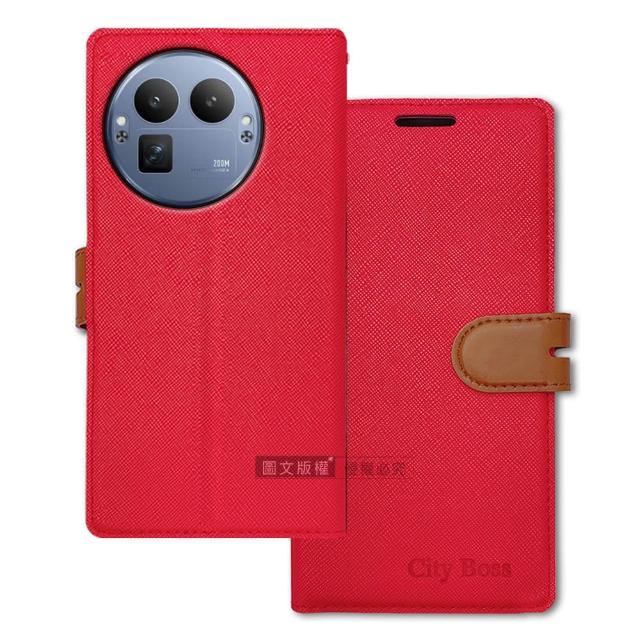 【CITY都會風】realme GT 8 Pro 插卡立架磁力手機皮套 有吊飾孔