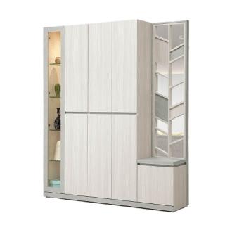 【MUNA 家居】黛拉5.3X6.5尺玄關組合鞋櫃/Z150+Z152+Z160+177(鞋櫃 櫥櫃 屏風鞋櫃 收納)