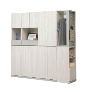 【MUNA 家居】黛拉6.6X6.5尺玄關組合鞋櫃/Z159+Z157+Z158+Z160(鞋櫃 櫥櫃 屏風鞋櫃 收納)