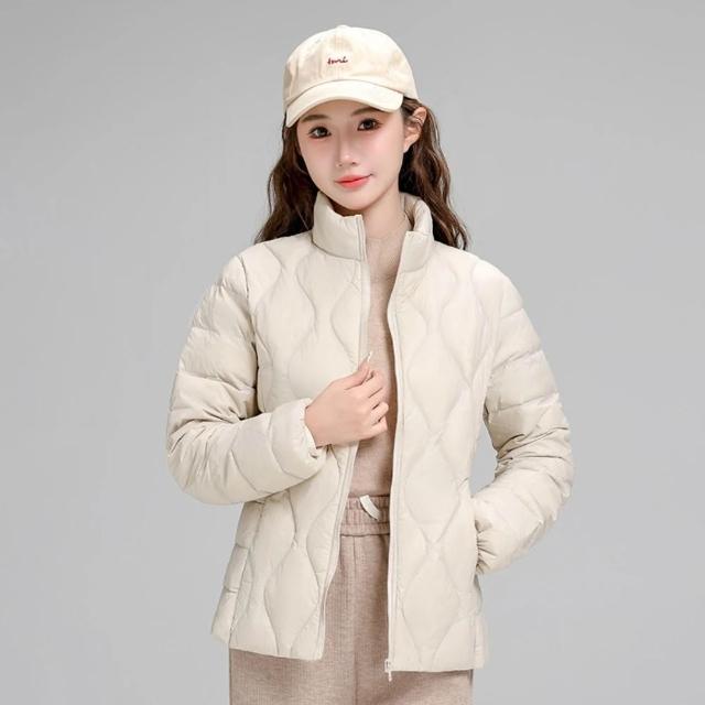 【巴黎精品】現貨出清 真90%輕羽絨外套白鴨絨連帽保暖外套輕便羽絨衣(簡約女夾克2款6色hd10)