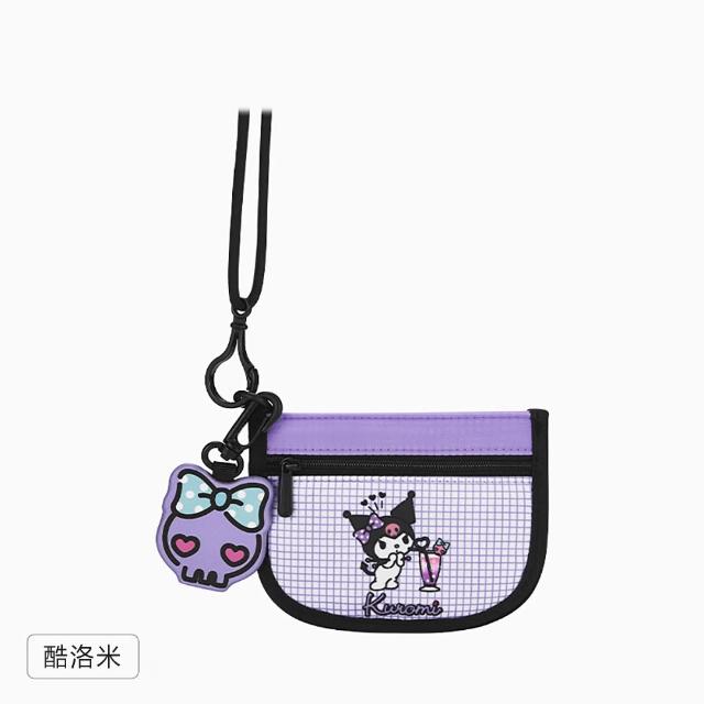 【SANRIO 三麗鷗】格紋可愛造型輕便萬用隨身卡片零錢收納包-六款可選