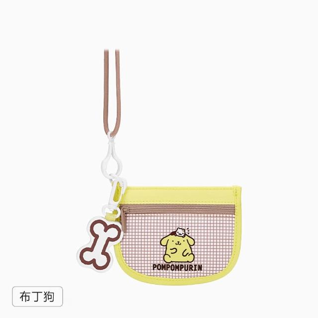 【SANRIO 三麗鷗】格紋可愛造型輕便萬用隨身卡片零錢收納包-六款可選