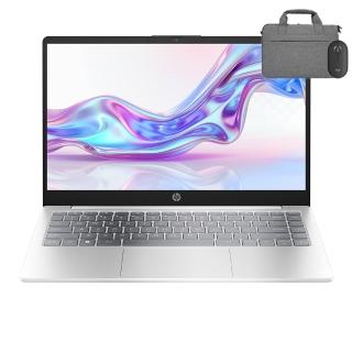 【HP 惠普】筆電包/滑鼠★14吋Ryzen 3 7320U輕薄效能筆電(14-em0231AU/R3-7320U/8G/512G/W11/極地白)