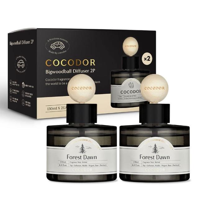 【COCODOR】車用擴香禮盒組(130ml/2入組) 木球款/多款任選/韓國香氛/送禮