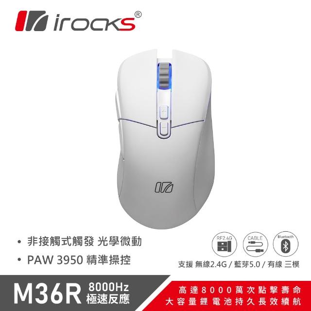 【i-Rocks】irocks M36R 無線 三模 光學微動 電競滑鼠