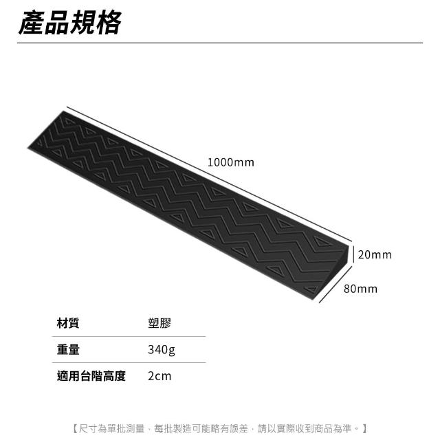 智殿 2公分門檻斜坡墊 輪椅斜坡墊 無障礙斜坡 165-HBA0208100 無障礙輪椅坡墊 無障礙坡道 斜坡墊