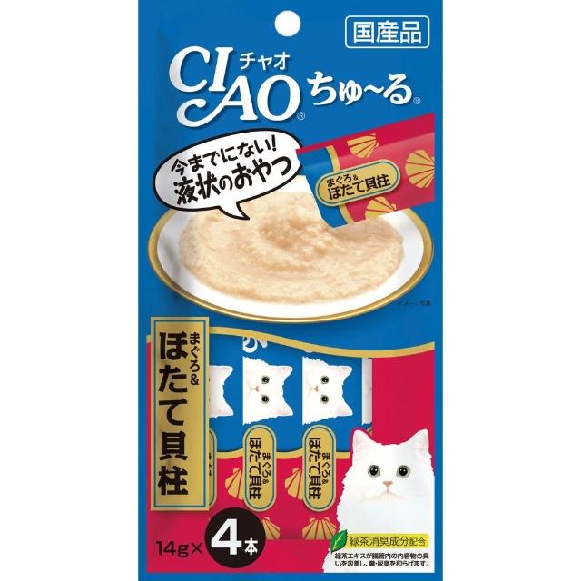 【CIAO】啾嚕肉泥14g*4入-12包(貓零食/貓肉泥)