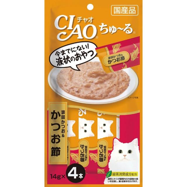 【CIAO】啾嚕肉泥14g*4入-12包(貓零食/貓肉泥)