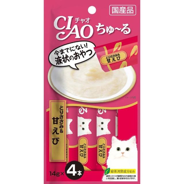 【CIAO】啾嚕肉泥14g*4入-12包(貓零食/貓肉泥)