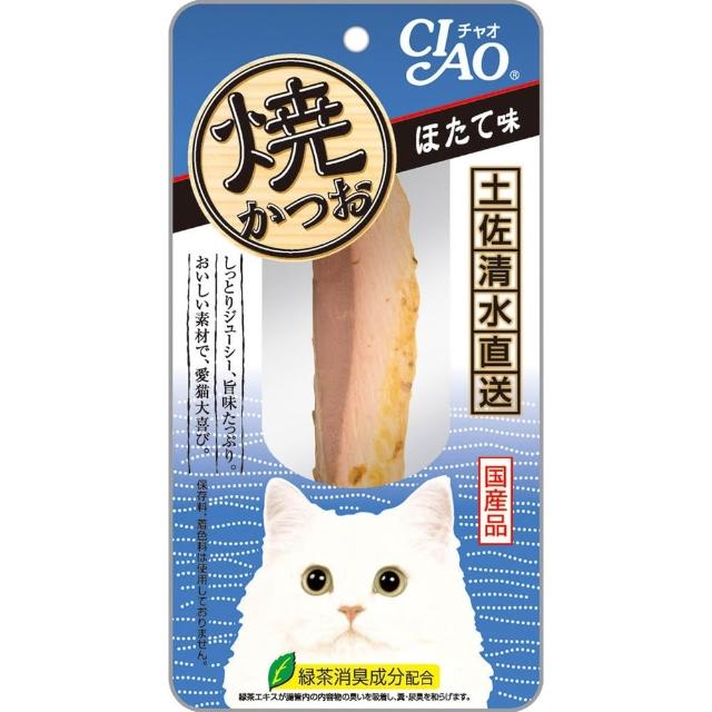 【CIAO】魚柳條15-18g 12包(貓零食/貓肉泥/鰹魚燒)