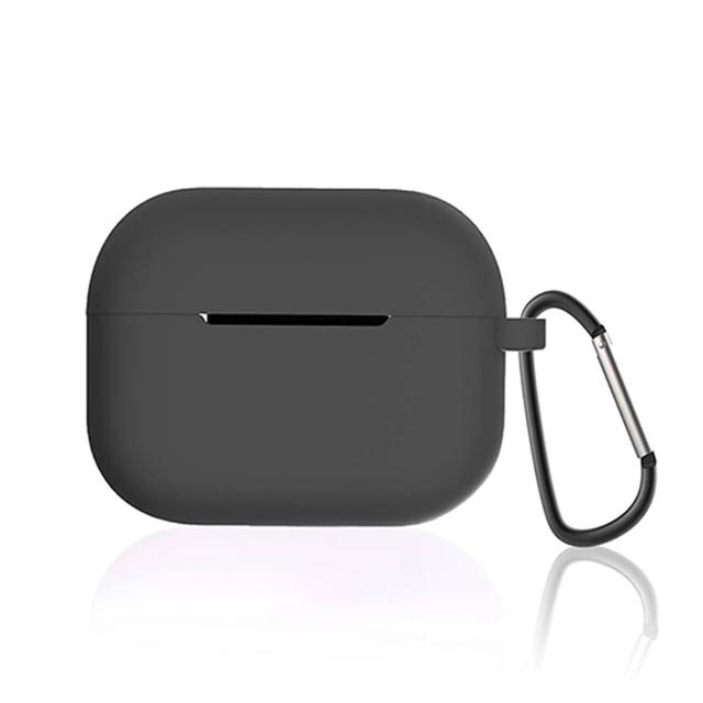 旭沐選物 AirPods Pro 2藍牙耳機純色矽膠保護套 附掛鉤(airpods pro2保護套 airpods pro2保護殼)