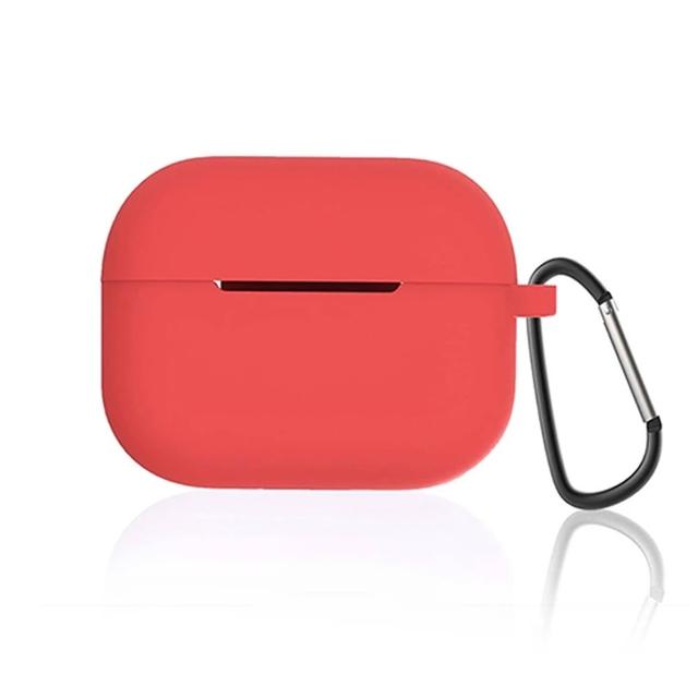 旭沐選物 AirPods Pro 2藍牙耳機純色矽膠保護套 附掛鉤(airpods pro2保護套 airpods pro2保護殼)