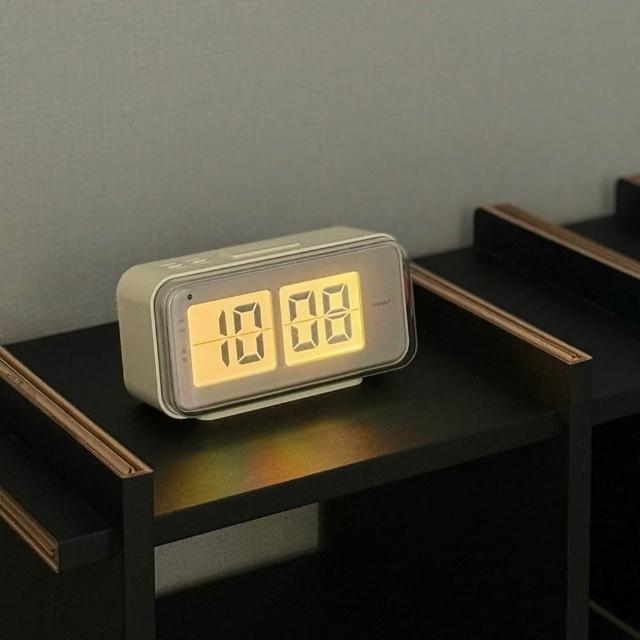 【mooas】台灣總代理 韓國LED復古翻頁鐘 開學必備 貪睡鐘 工作鐘 睡眠鬧鐘 智能鬧鐘 感光鬧鐘