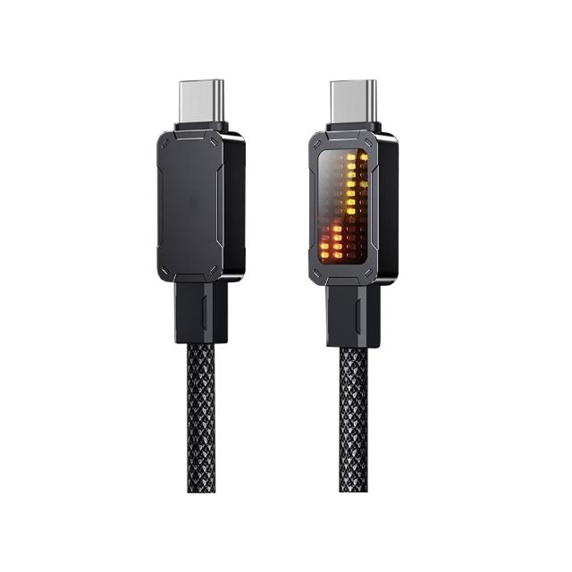 【QIND 勤大】Type-C to Type-C/1.2M/100W/燈顯示充電線