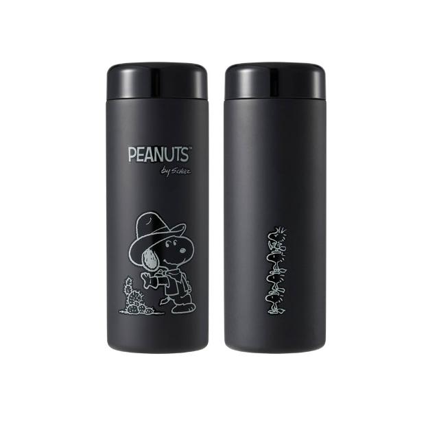 【BLACK HAMMER】Snoopy 馬年限定316不鏽鋼迷你保溫口袋杯380ml(附茶隔)-2入組-(多款可選)