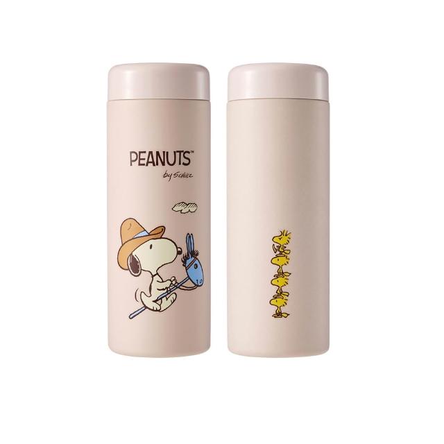 【BLACK HAMMER】Snoopy 馬年限定316不鏽鋼迷你保溫口袋杯380ml(附茶隔)-2入組-(多款可選)