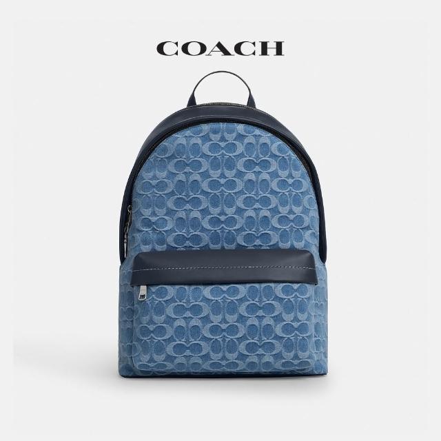 【COACH】蔻馳官方直營 TAYLOR經典SIGNATURE丹寧布後背包 雙肩包-多色任選(CDF23/CDX93)