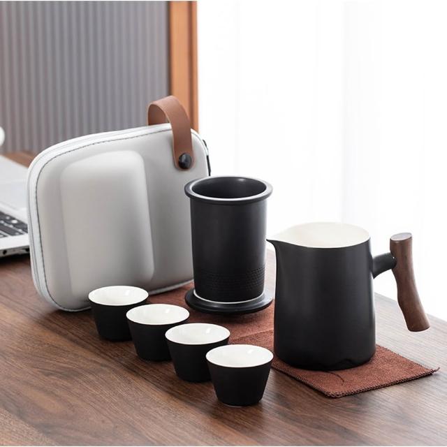 【LIFE SHOP】倉木旅行茶具組/附旅行收納包  泡茶組 交換禮物 茶具 旅行茶具 隨身泡茶組