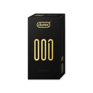 【Durex 杜蕾斯】001水性PU衛生套標準裝1盒(6入 保險套/衛生套/安全套/避孕套/避孕)