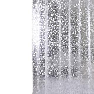 【bebehome】加厚3D鵝卵石紋防水浴簾 200x200cm