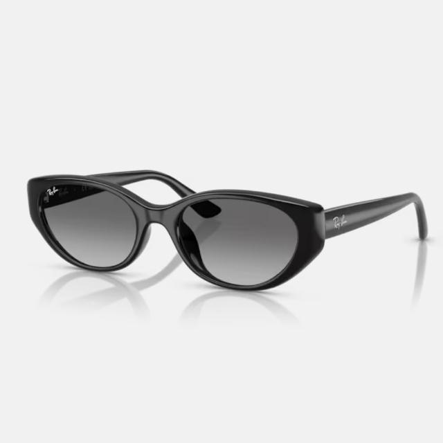 【RayBan 雷朋】復古潮流貓眼膠框漸層抗UV太陽眼鏡(RB4457D-667711 55mm)