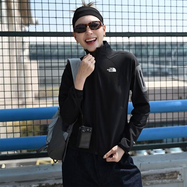 【The North Face】男女款DWR防潑水輕量立領風衣(多款任選)