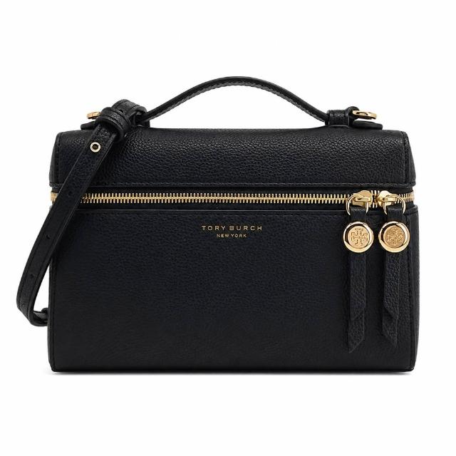 【TORY BURCH】ROMY 荔枝紋皮革雙開式拉鍊手提/斜背兩用包(多色選)