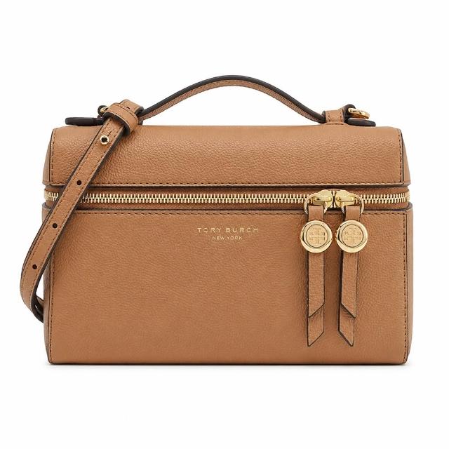 【TORY BURCH】ROMY 荔枝紋皮革雙開式拉鍊手提/斜背兩用包(多色選)
