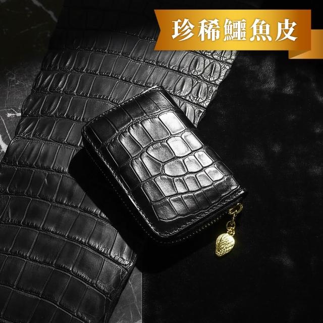 【M2ND】珍稀鱷魚腹皮卡夾錢包(Y02D)