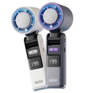 電風扇推薦 【Kolin 歌林】199段製冷高速折疊隨身風扇手持風扇KF-HC210U(高級麻編繩+手電筒設計)