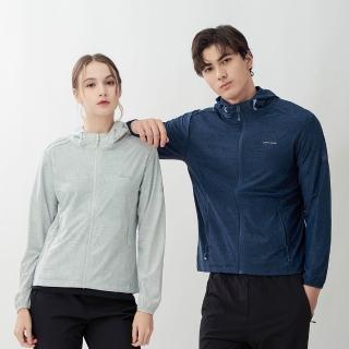 【pierre cardin 皮爾卡登】網路獨家 男女款 涼感防曬抗UV彈力透氣印花連帽外套(多款任選)