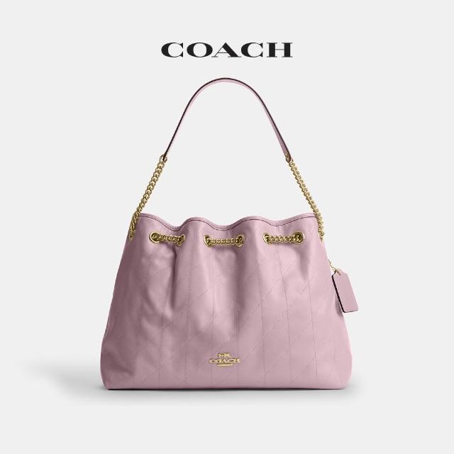 【COACH】蔻馳官方直營 絎縫細節EVELYN單肩包 單肩手袋 肩背包-多色任選(CDR00)