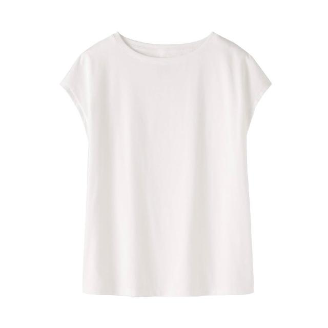 【MUJI 無印良品】女天竺法式袖T恤(白色/淺灰/墨灰/黑色/淺粉/煙燻綠/暗藍/粉紫)