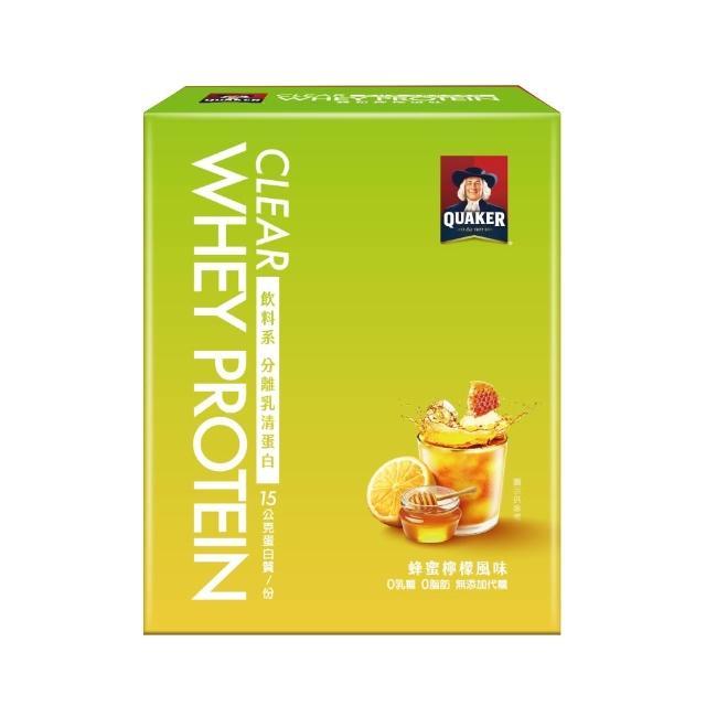 【QUAKER 桂格】飲料系分離乳清蛋白粉5入x12盒/箱-口味任選(琥珀紅萱/美式咖啡/蜂蜜檸檬/芒果優格)