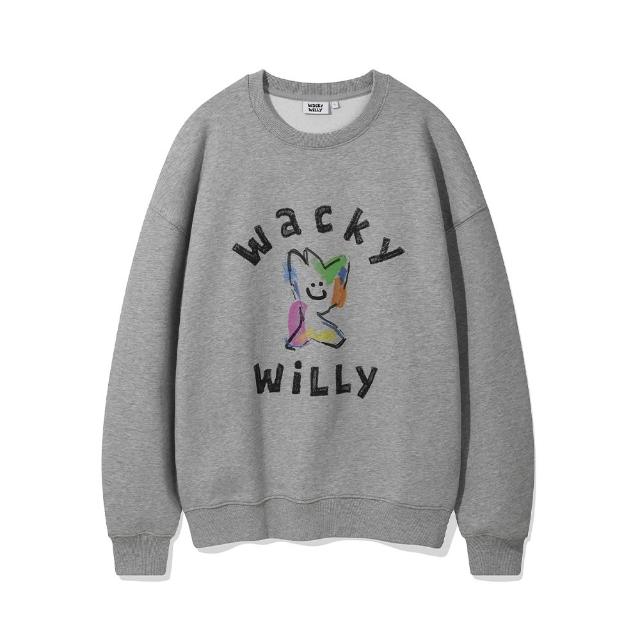 【Wacky WiLLY】KIKY LILY 大圖案圓領大學T 多款任選