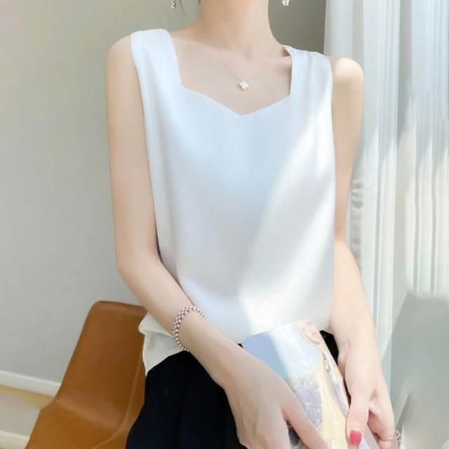 【巴黎精品】多款現貨出清 頂級法式緞面襯衫絲質上衣名媛絲綢冰絲絲質背心(七分袖內搭女素色T恤a1ep15)S