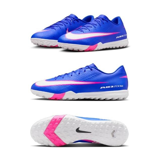 【NIKE 耐吉】足球鞋 VAPOR PHANTOM TIEMPO SUPERFLY 男鞋 支撐 有釘 平底 室內 草地 人工草皮 碎釘
