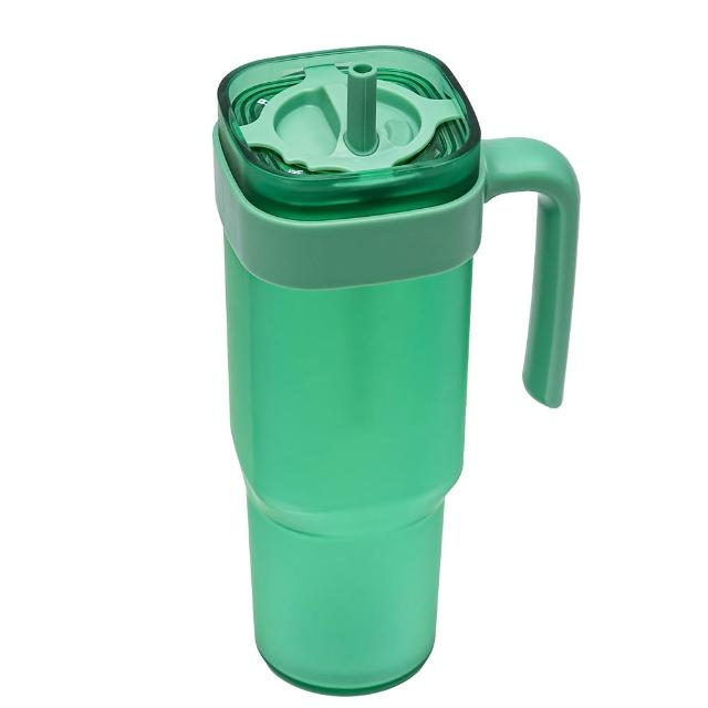 【bzyoo】Prestoor Tumbler 轉轉吸管冷水杯-經典組444ml+1000ml