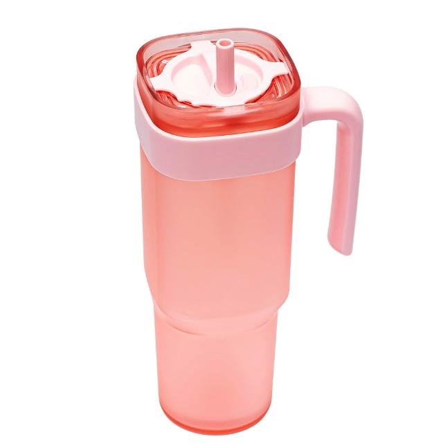 【bzyoo】Prestoor Tumbler 轉轉吸管冷水杯-經典組444ml+1000ml