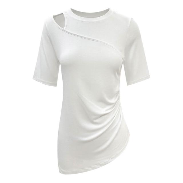 【巴黎精品】現貨限搶 瑜珈服短袖運動服運動上衣跑步背心修身顯瘦瑜伽服(吸濕排汗女上衣3色v1ax12)S