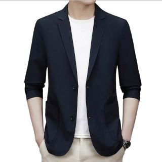 【巴黎精品】現貨限搶 男西裝外套休閒西裝修身西裝機能(商務長袖襯衫彈力免燙男外套3色v1bs15)S/