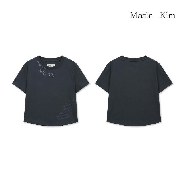 【MATIN KIM】官方旗艦 塗鴉LOGO短版上衣(多款任選)