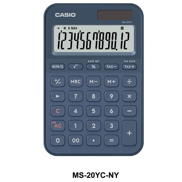【CASIO 卡西歐】12位元色彩繽紛糖果計算機(MS-20YC-共10色)