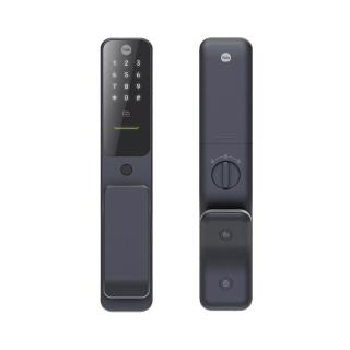 【Yale 耶魯】Yale Hera Pro 午夜灰 四合一 指紋卡片藍芽遠端 智能電子門鎖(原廠公司貨 含基本安裝)