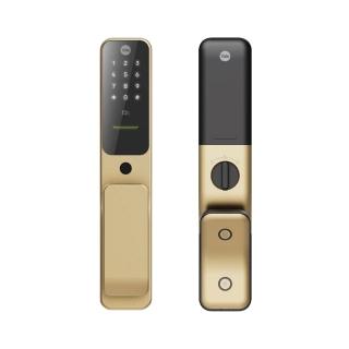 【Yale 耶魯】Yale Hera Pro 焦糖金 四合一 指紋卡片藍芽遠端 智能電子門鎖(原廠公司貨 含基本安裝)