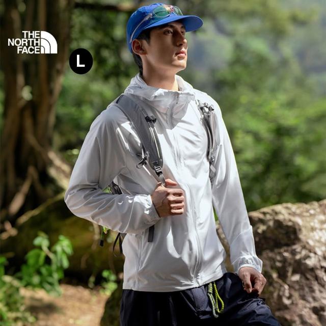 【The North Face】中性款透氣防潑水抗UV機能連帽薄外套(多款任選)